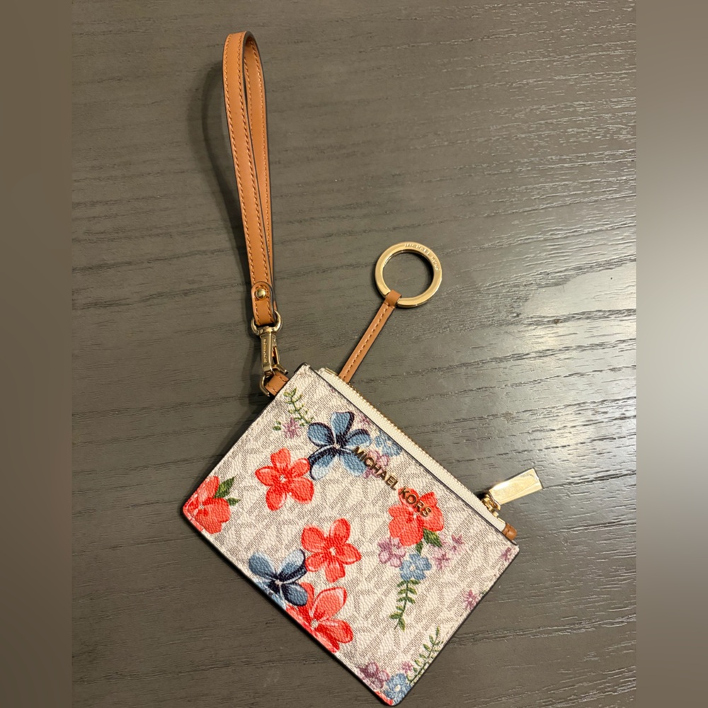 Michael Kors New Card Coin Purse with Wristlet - Picture 3 of 8
